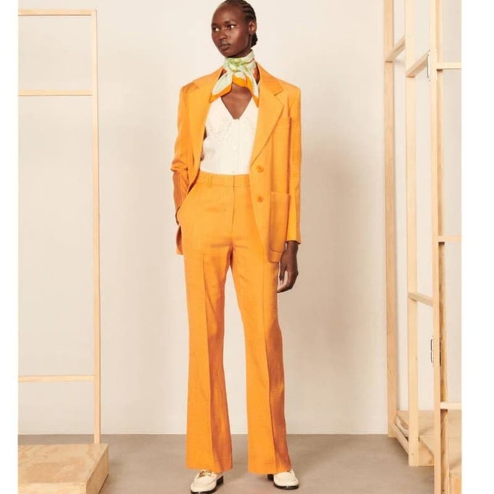 Sandro Orange Women's Trousers